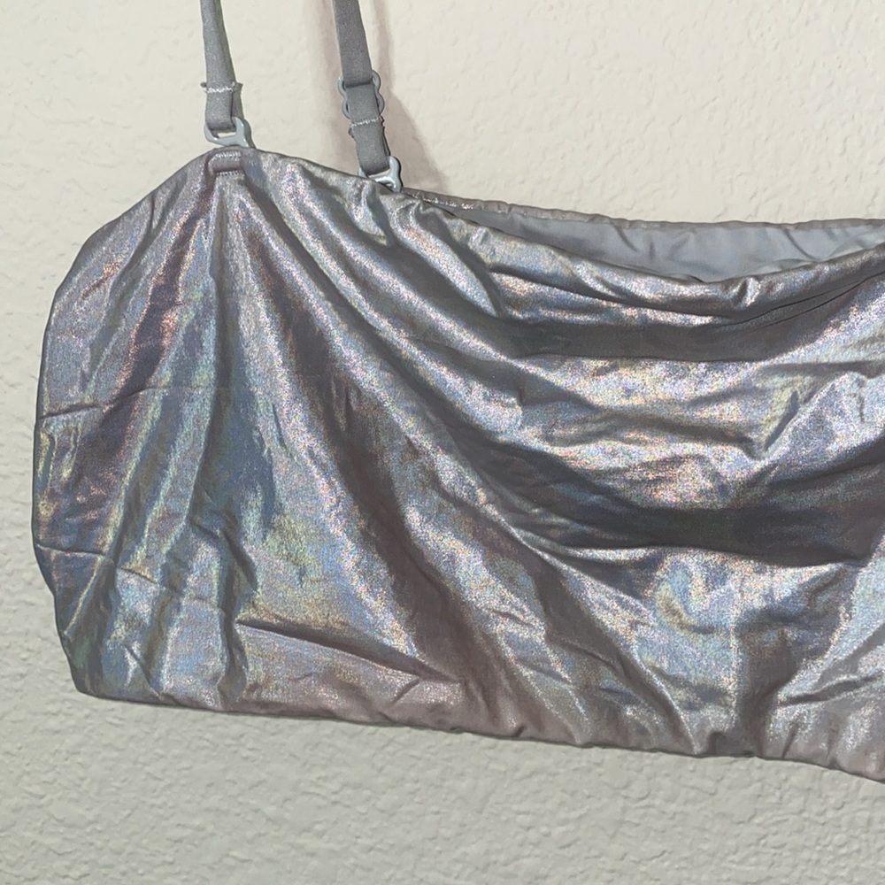 🌵Iridescent Metallic rave top/ bandeau bra! - Picture 4 of 8